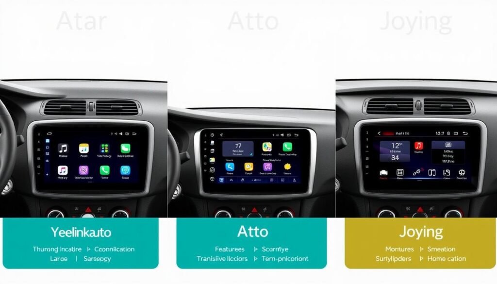 Comparison of Yeelinkauto with Atoto and Joying Android car multimedia systems Comparison of Yeelinkauto with Atoto and Joying Android car multimedia systems